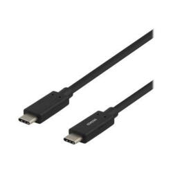Deltaco USB-C Cable, 10Gbit/s, 3A, 1m, Black
