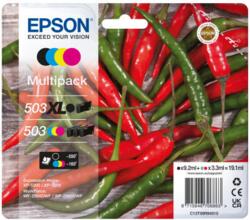 Epson 503 XL blækpatron 4 stk Original Højt (XL) udbytte Sort, Blå, Magenta, Gul