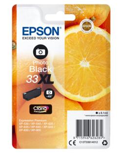 Epson 33XL blækpatron 1 stk Original Højt (XL) udbytte Foto Sort