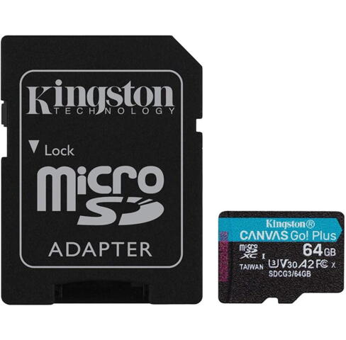 Kingston 64 GB microSDXC Canvas Go Plus