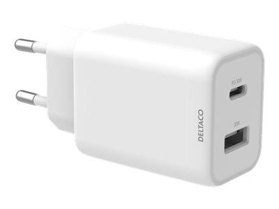 USB wall charger 1x USB-A 18, W 1x USB-C