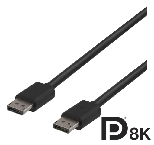 DELTACO DisplayPort kabel, DP 1.4,