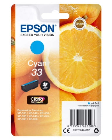Epson 33XL Cyan