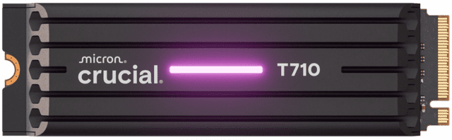 Crucial T710 4TB  SSD w/ heatsink PCIe Gen5 NVME M.2 2280