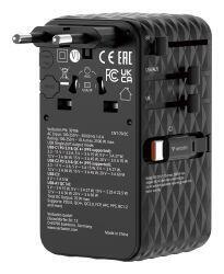 Verbatim Charge 'n' Travel 70W Universel Sort Vekselstrøm Hurtig opladning Indendørs