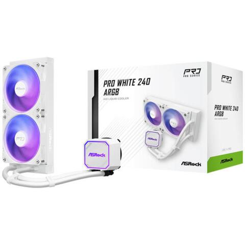 Asrock Pro 240 ARGB White Liquid Cooler