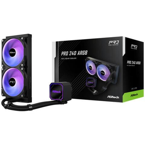 Asrock Pro 240 ARGB Black Liquid Cooler