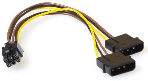 Molex til 6-pin PCI-E strøm