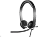 Logitech 981-000519 hovedtelefoner/headset Ledningsført Kontor/Callcenter USB Type-A Sort, Sølv
