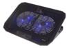 Deltaco Laptop cooler 15.6" lapotop 2x120mm fans blue LED black