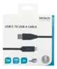 Deltaco USB-C to USB-A cable, 1m, 3A, USB 2.0, black