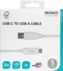 Deltaco USBC-1011M USB-kabel USB 2.0 2 m Hvid
