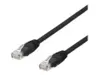 Deltaco TP-62SAU netværkskabel Sort 2 m Cat6a U/UTP (UTP)