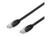 Deltaco U/UTP Cat6a patch cable, 3m, 500MHz, LSZH, black
