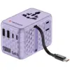 Charge ’n’ Travel 100W Travel Adapter w/ Cable Purple