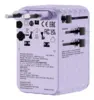Charge ’n’ Travel 100W Travel Adapter w/ Cable Purple