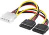 DeLOCK Cable Power SATA HDD > 2x 4pin male/female 0,165 m