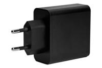 Deltaco Dual USB Wall Charger, 1x USB-A, 1x USB-C, Black